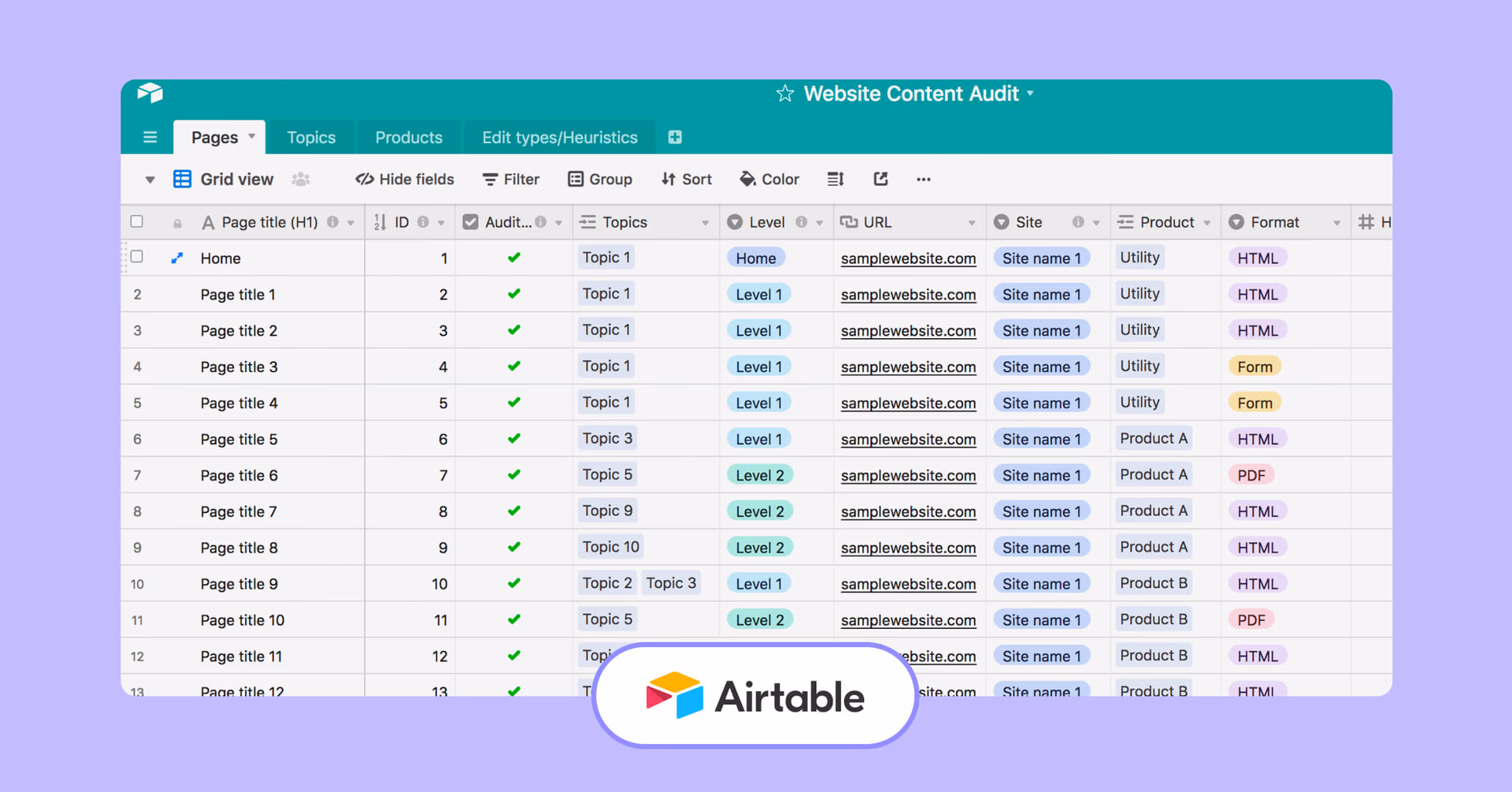 Project management tools for creatives - Airtable