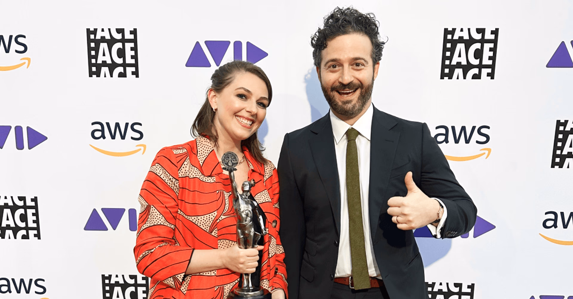 Joanna Naugle and Adam Epstein at the Eddie Awards 2023