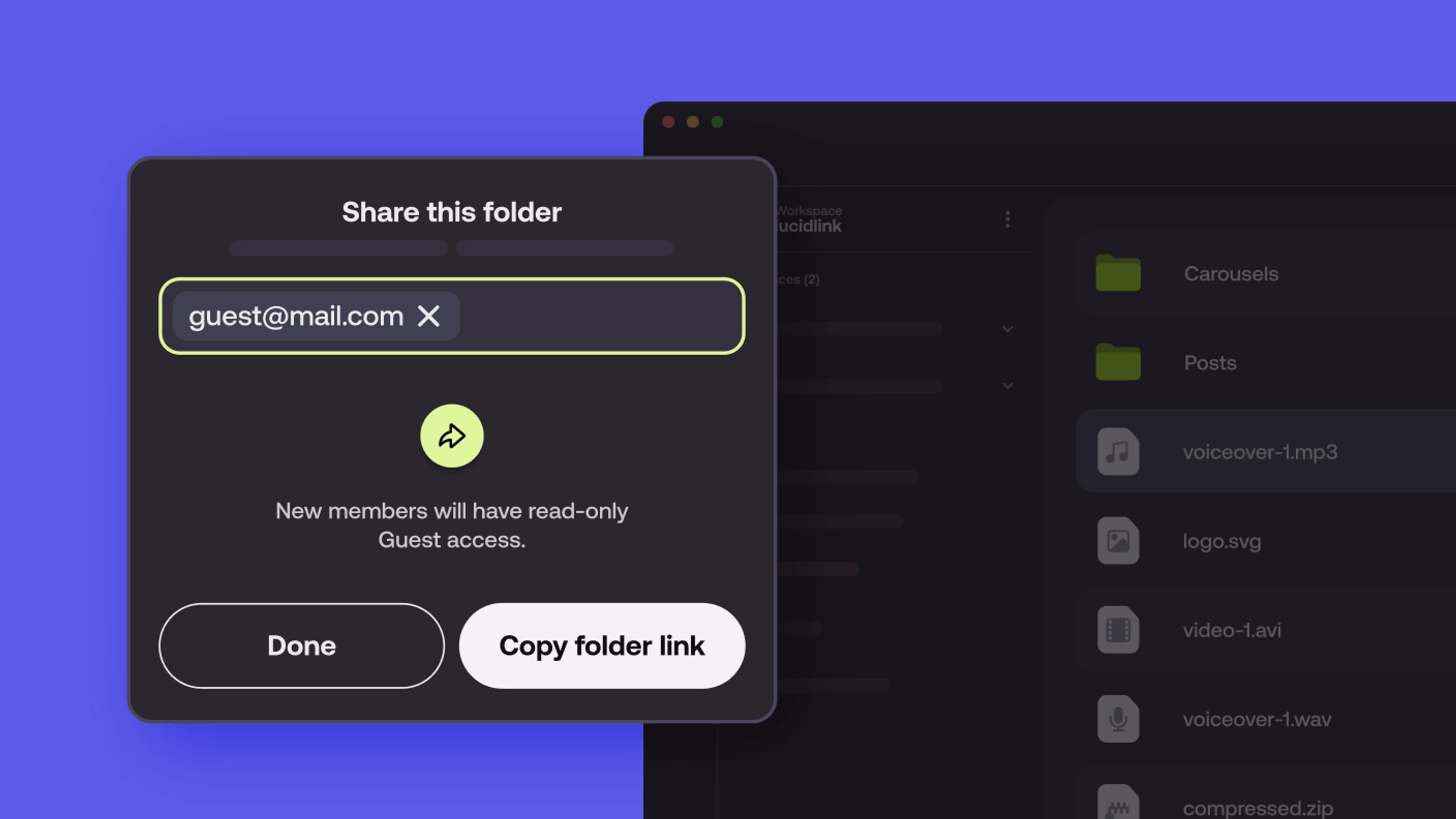Guest access settings 