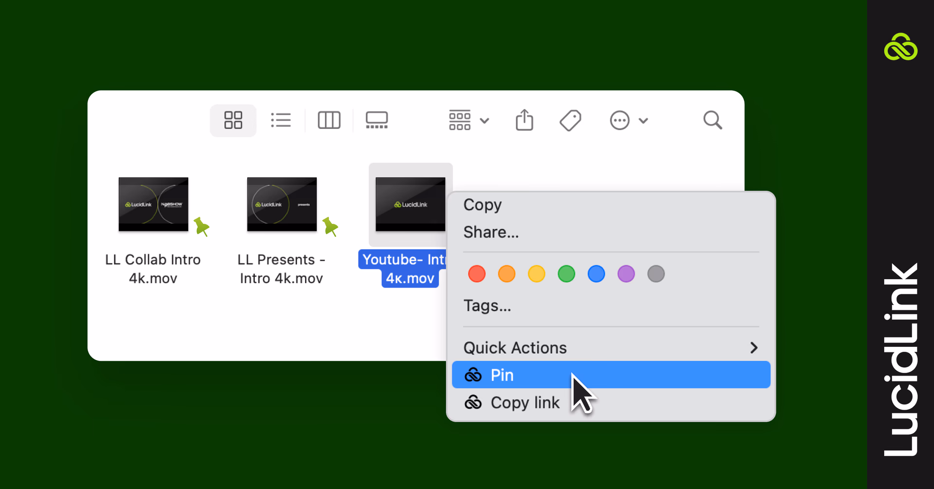 How does file pinning work