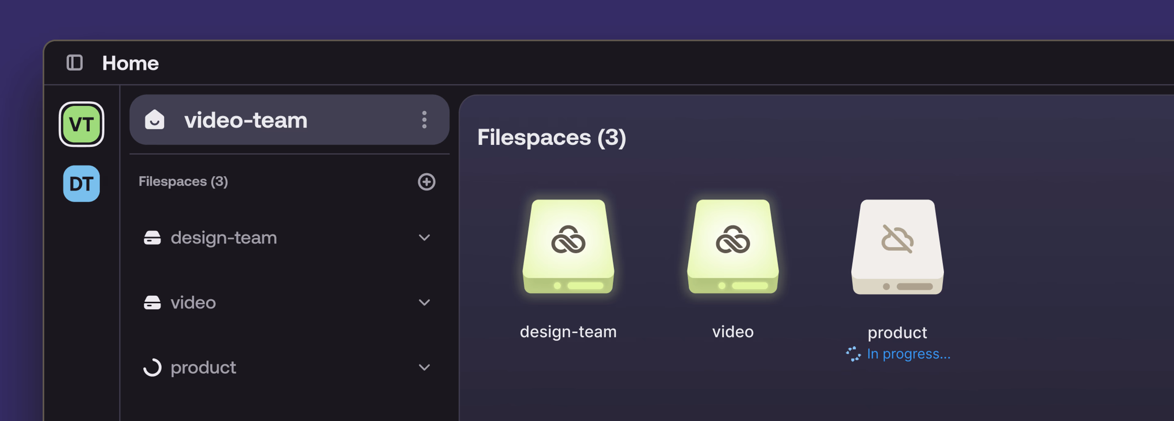 LucidLink shared filespace