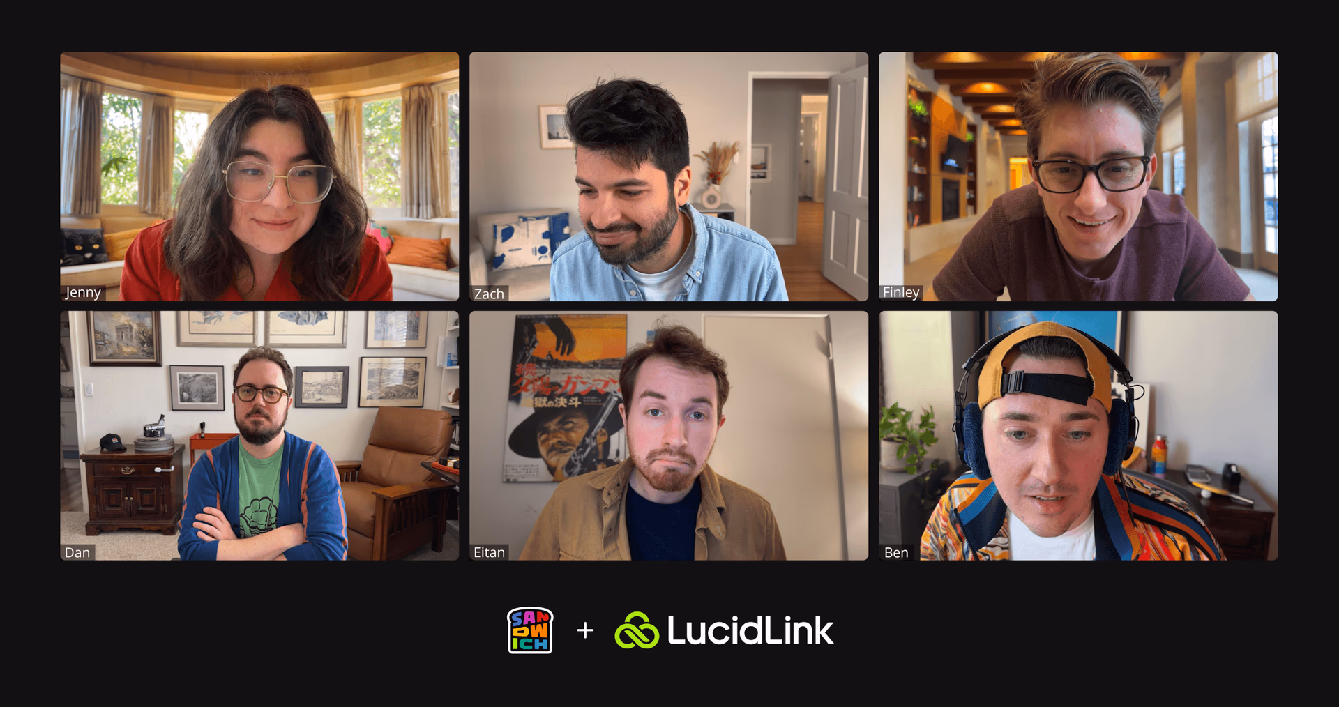 People in online meeting with LucidLink
