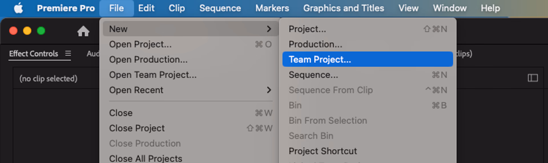 How to set up a Team Project