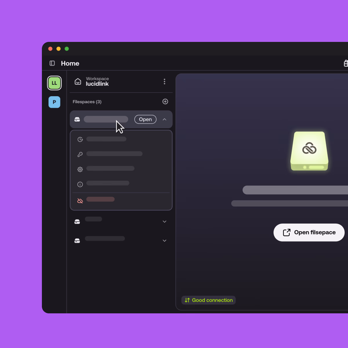 One shared filespace