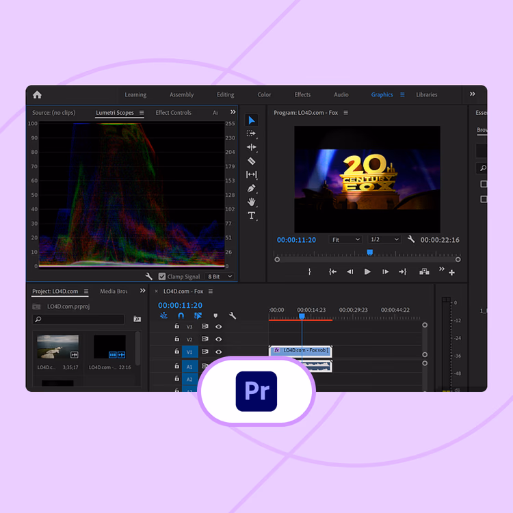Premiere Pro interface