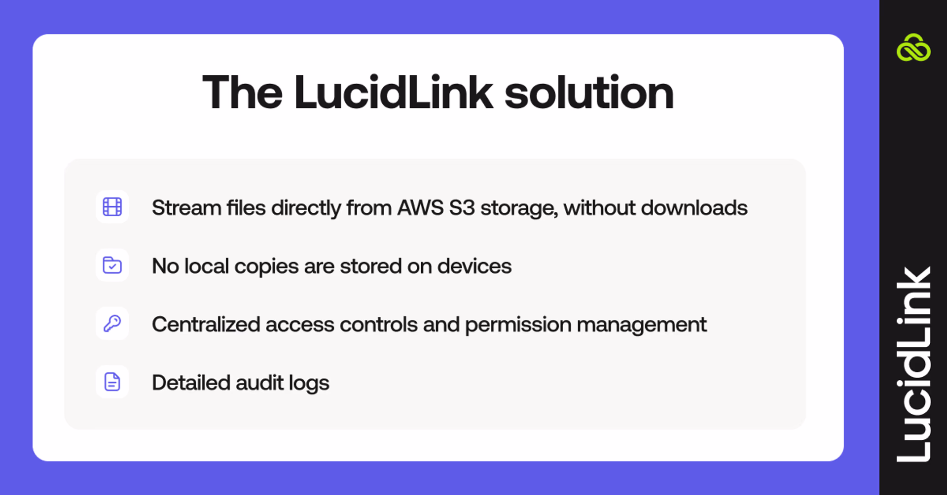 The LucidLink solution