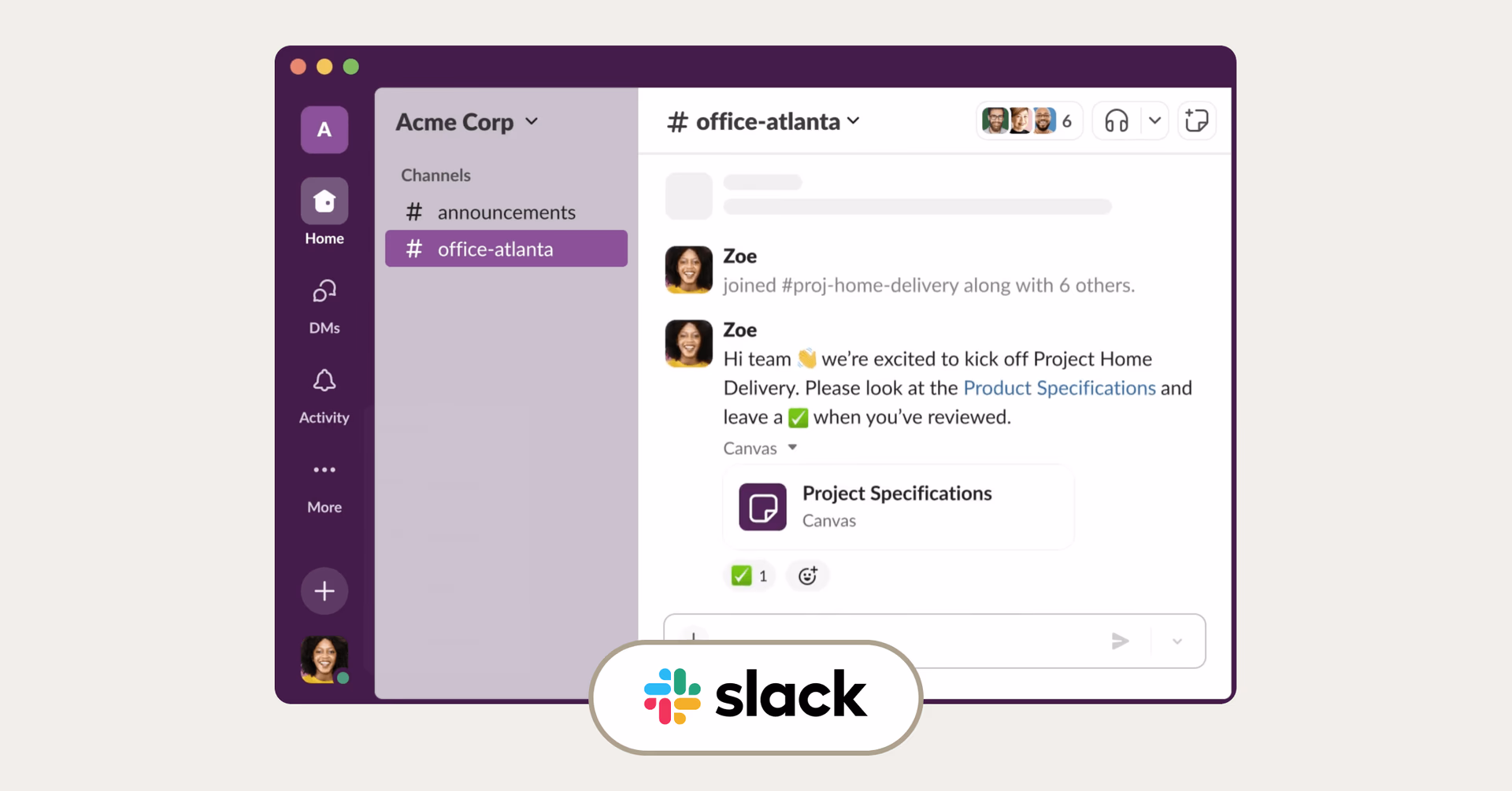 Slack Interface