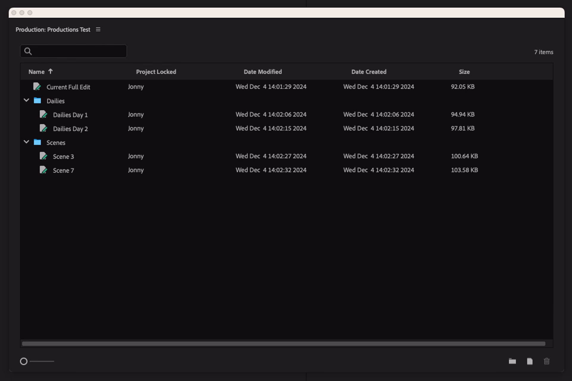 What is a Premiere Pro Productions project?