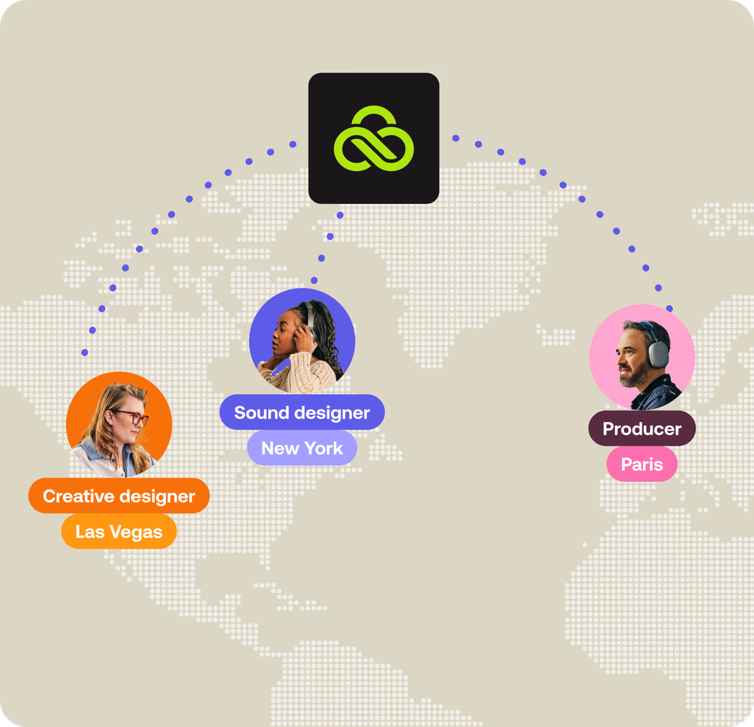 People connected by lucidlink