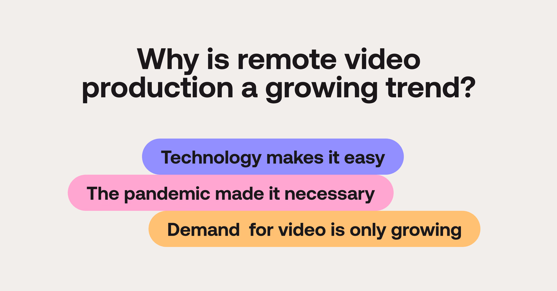 Why is remote video production a growing trend?